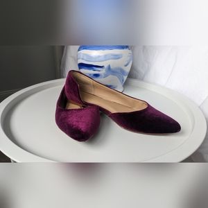 Women's Flats, Velvet Size 8